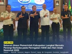 Seluruh Unsur Pemerintah Kabupaten Langkat Bersatu Perangi Narkoba pada Peringatan HANI dan Hari Anak Nasional 2026