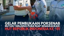 Gelar pembukaan PORSENAB Rutan Tanjung Pura Siap Semarakkan HUT Republik Indonesia Ke-81