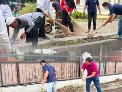 Jelang HUT Ke-81 Republik Indonesia Rutan Tanjung Pura Laksanakan Kegiatan Kebersihan Lingkungan Museum dan Rutan