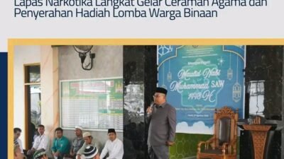 Peringati Maulid Nabi 1448 H, Lapas Narkotika Langkat Gelar Ceramah Agama dan Penyerahan Hadiah Lomba Warga Binaan