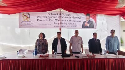 Gelar Penyebarluasan Ideologi Pancasila dan Wawasan Kebangsaan, Jusup Ginting Suka Ajak Permata GBKP Perkuat Pancasila dan Jauhi Bahaya Narkoba