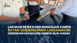 Lakukan Deteksi Dini Gangguan Kamtib ,Rutan Tanjung Pura Laksanakan Kebersihan Dan Rolling Gembok Blok Hunian
