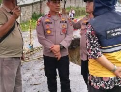 Wakapolres Binjai Tinjau Jalan Amblas di Telagah, Imbau Wisatawan Tunda Sementara Kunjungan