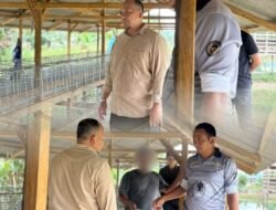 Tinjau Lahan Ketahanan Pangan Rutan Tanjung Pura Sambut Baik Kunjungan Kepala Bidang Pembimbingan Kemasyarakatan Kanwil Ditjenpas Sumut