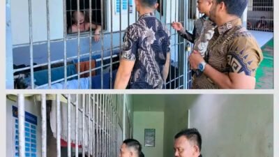 Rutan Pangkalan Brandan Pastikan Keamanan dan Kesehatan Warga Binaan melalui Kontrol Blok Rutin